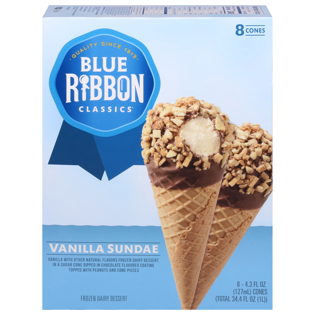 Blue Ribbon Classics Frozen Dairy Dessert, Vanilla Sundae