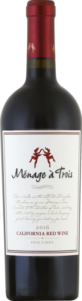 Menage a trois Red Wine, California, 2016