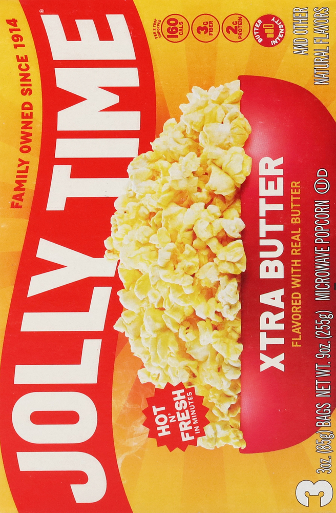 Jolly Time Xtra Butter Microwave Popcorn