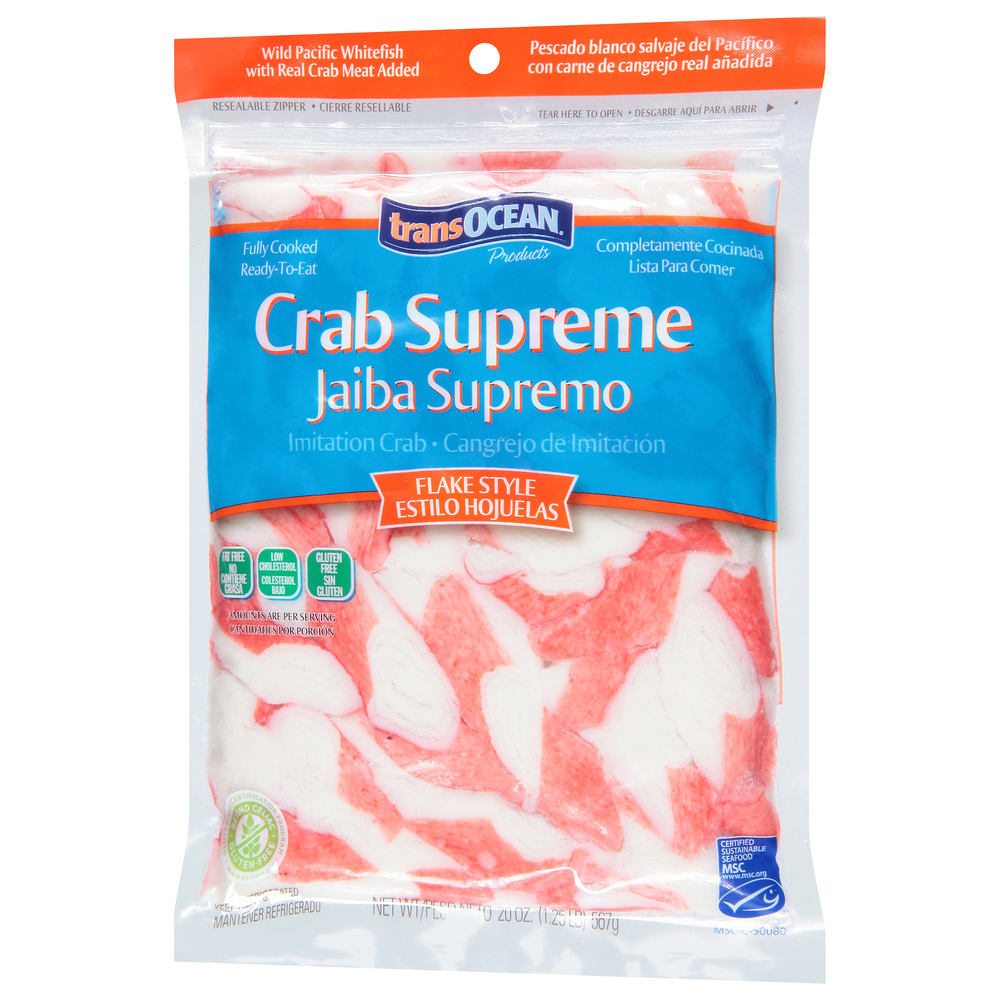 TransOcean Crab Supreme Imitation Crab, Flake Style