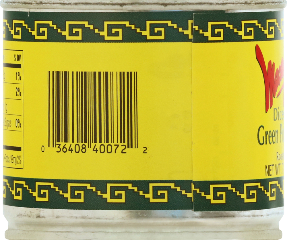 Macayo Poblano Peppers, Green, Diced