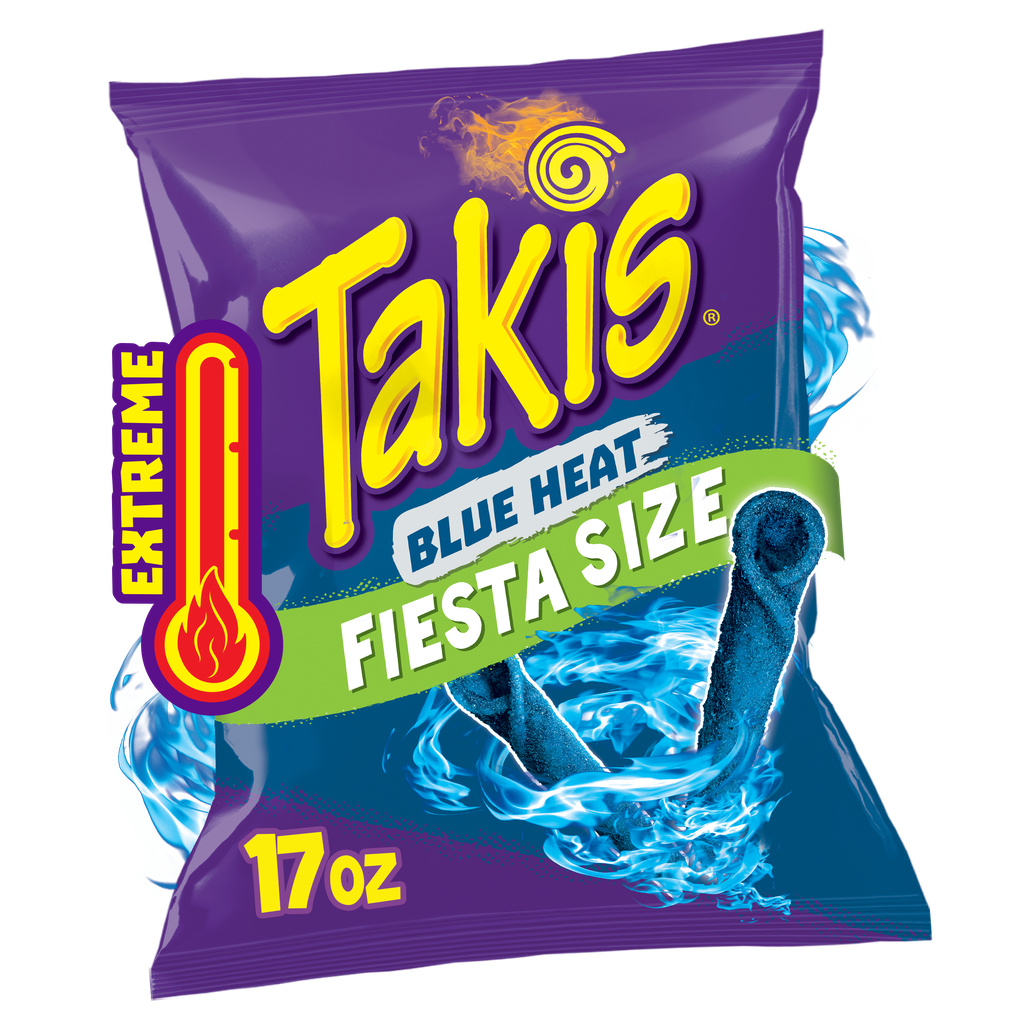 Takis Extreme Blue Heat Tortilla Chips Fiesta Size
