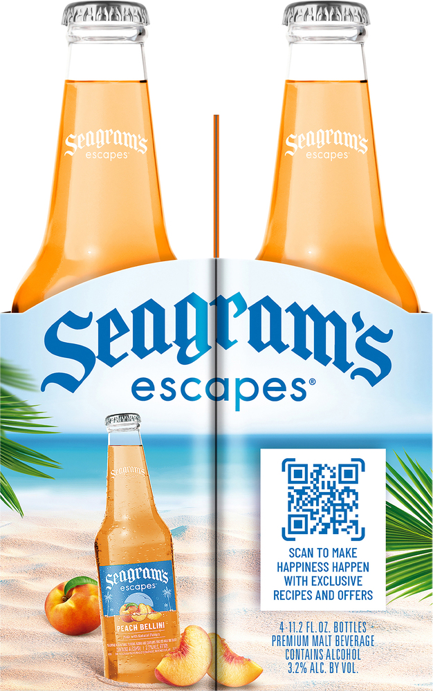 Wen プラムピーチ 946ml Seagram's Escapes Malt Beverage, Premium, Peach Bellini