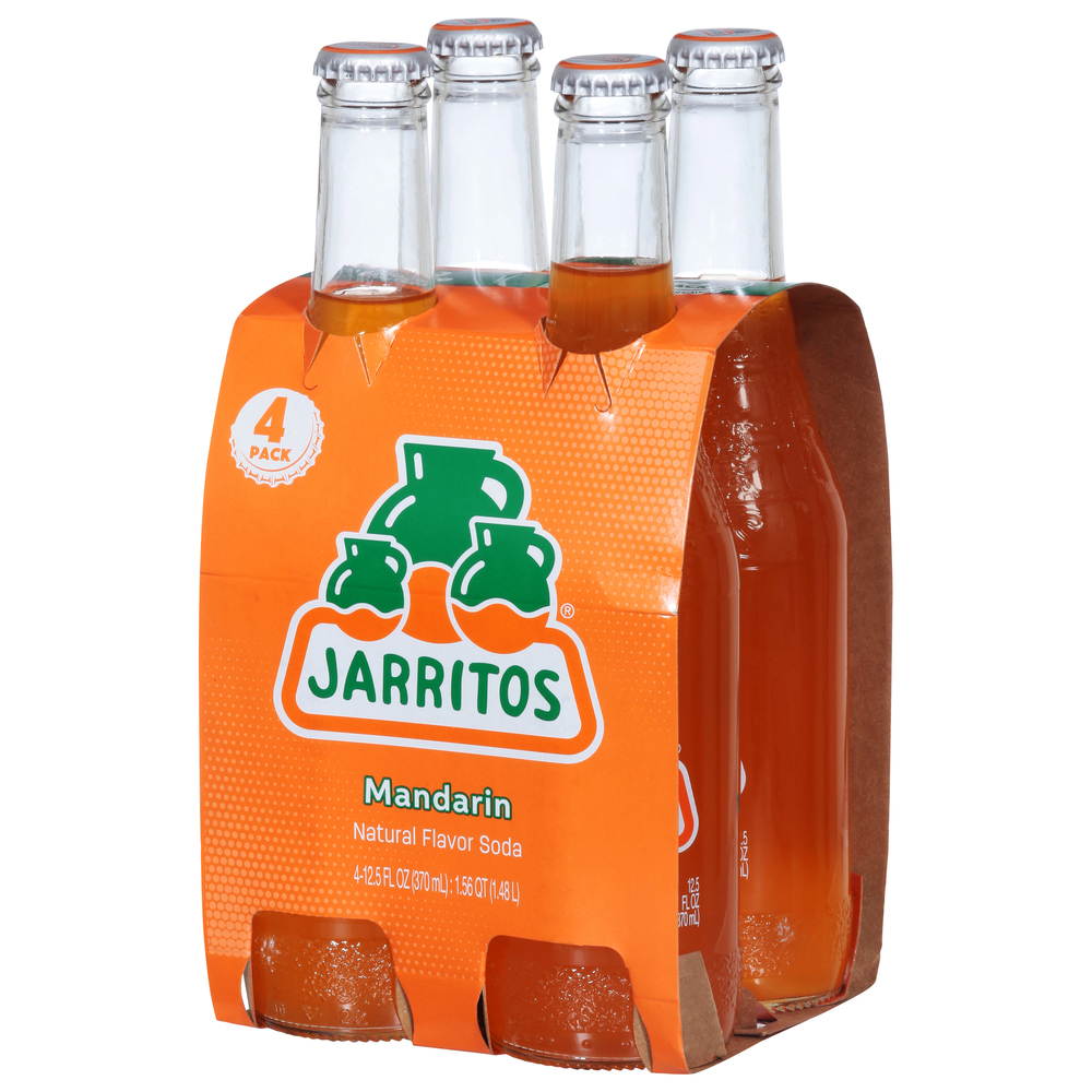 Jarritos Soda, Mandarin, 4 Pack