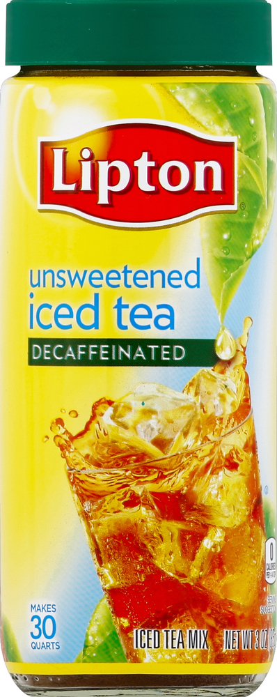 Lipton Iced Tea Mix, Unsweetened, Decaffeinated