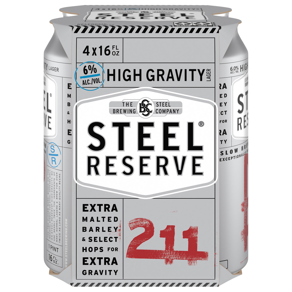 Steel Reserve High Gravity Lager 211 Beer