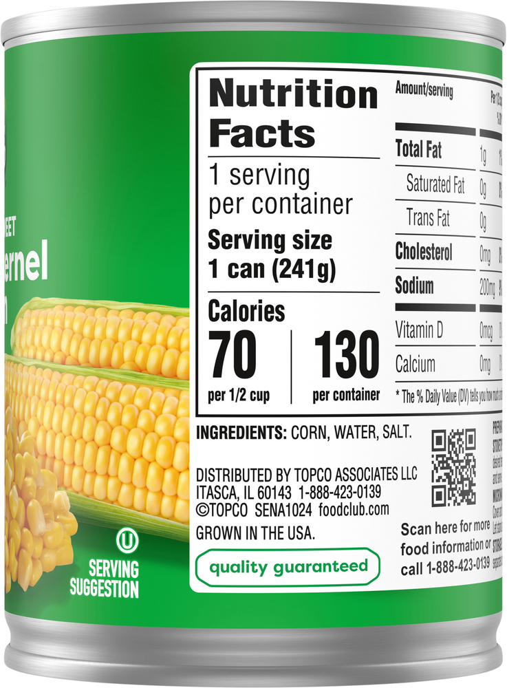 Food Club Super Sweet Whole Kernel Corn