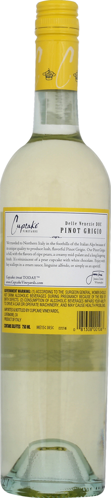 Cupcake Pinot Grigio, Delle Venezie, 2017