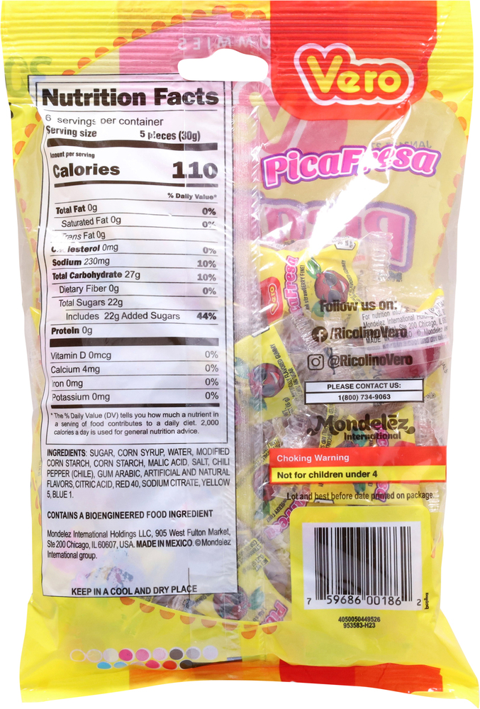 Vero PicaFresa Strawberry Gummy With Chili and Sugar