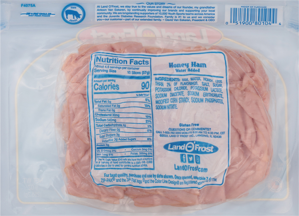 Land O'Frost DeliShaved Honey Ham