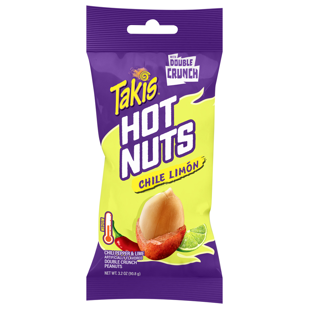 Takis Hot Nuts Medium Chile Limon Double Crunch Peanuts