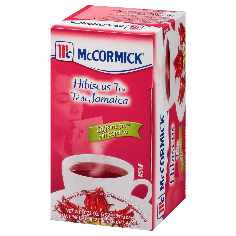 McCormick Tea, Caffeine Free, Hibiscus, Bags