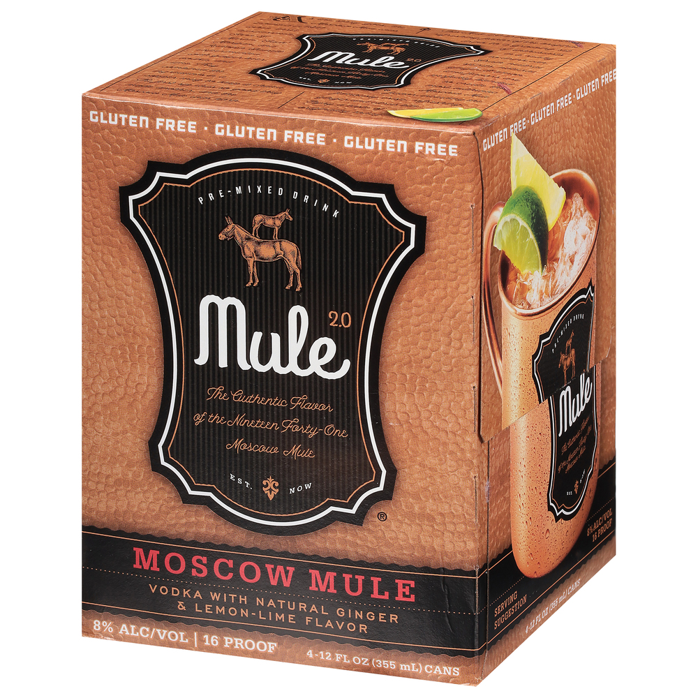 Mule 2.0 Moscow Mule, Ginger & Lemon-Lime Flavor