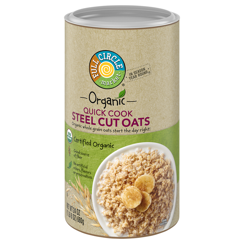 Full Circle Market Organic Quick Cook Steel Cut Oats