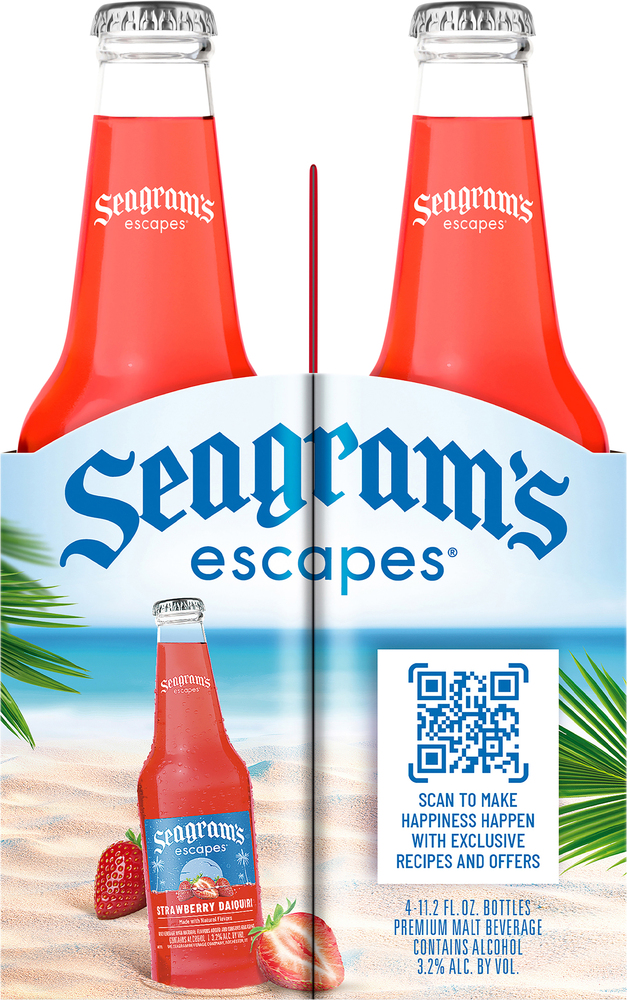 Seagram's Escapes Malt Beverage, Premium, Strawberry Daiquiri