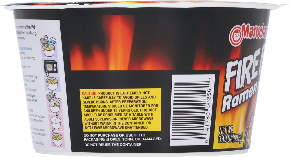 Maruchan Spicy Beef Flavor Ramen Fire Bowl