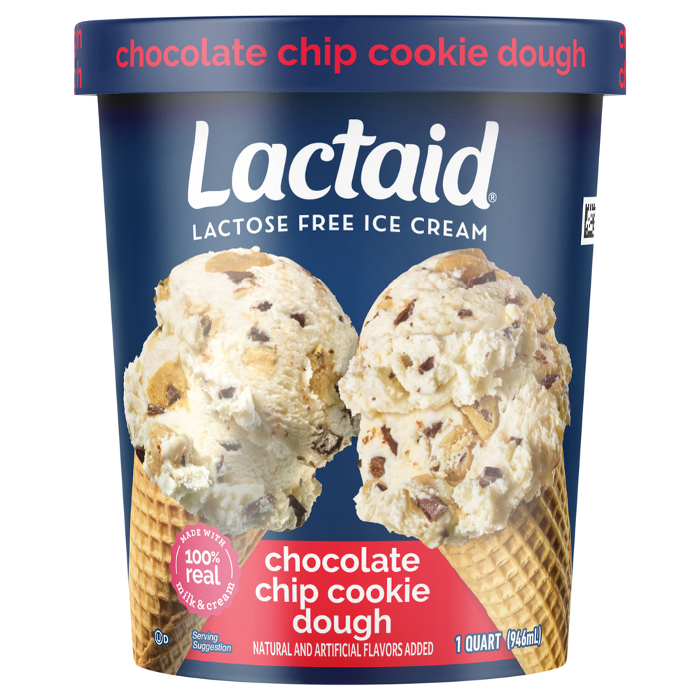 Lactaid Lactose Free Chocolate Chip Cookie Dough Ice Cream