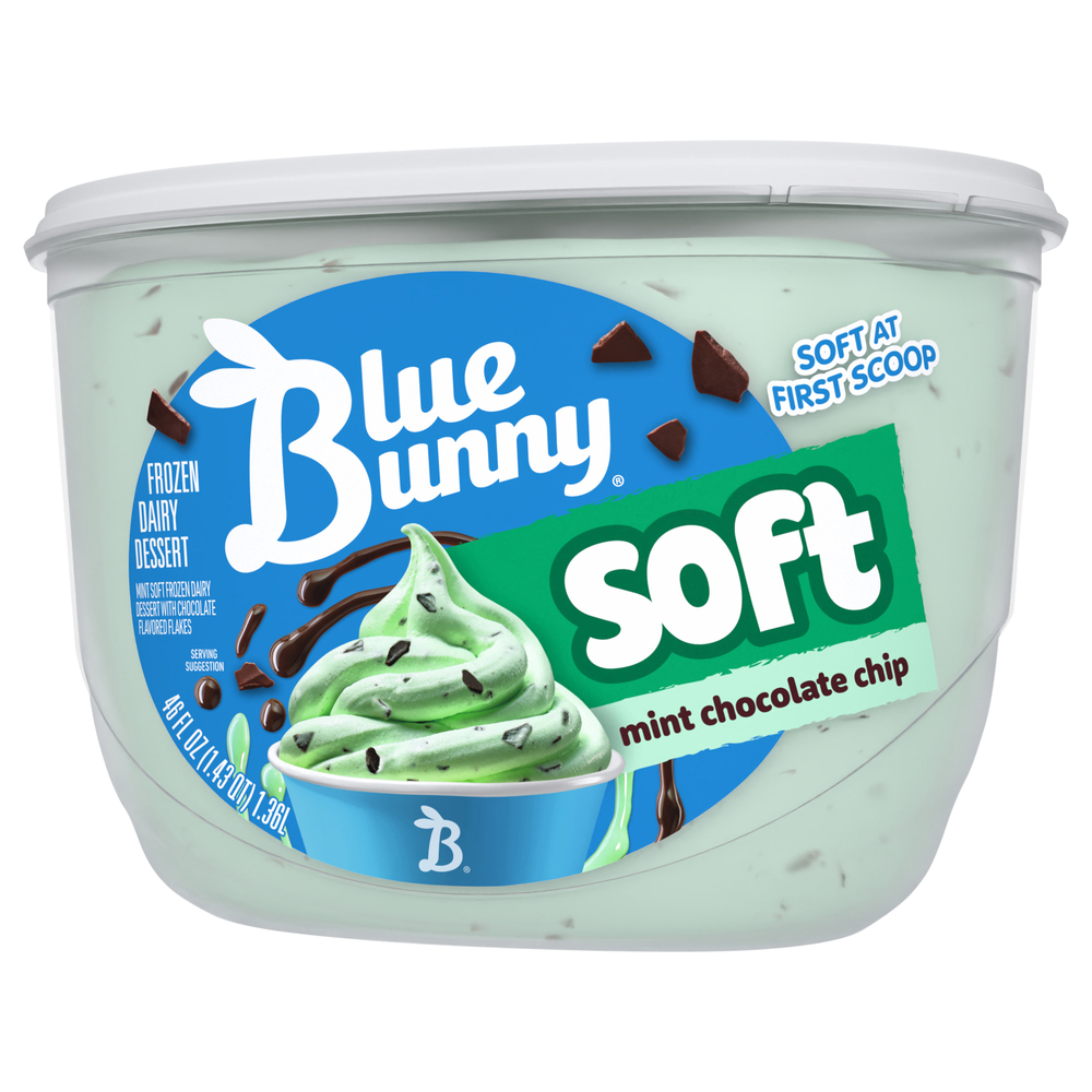 Blue Bunny Soft Mint Chocolate Chip Frozen Dairy Dessert