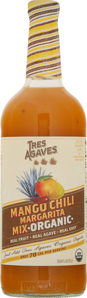 Tres Agaves Margarita Mix, Organic, Mango Chili