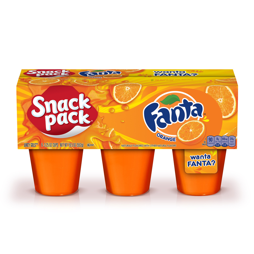 Snack Pack Fanta Juicy Gels, Orange