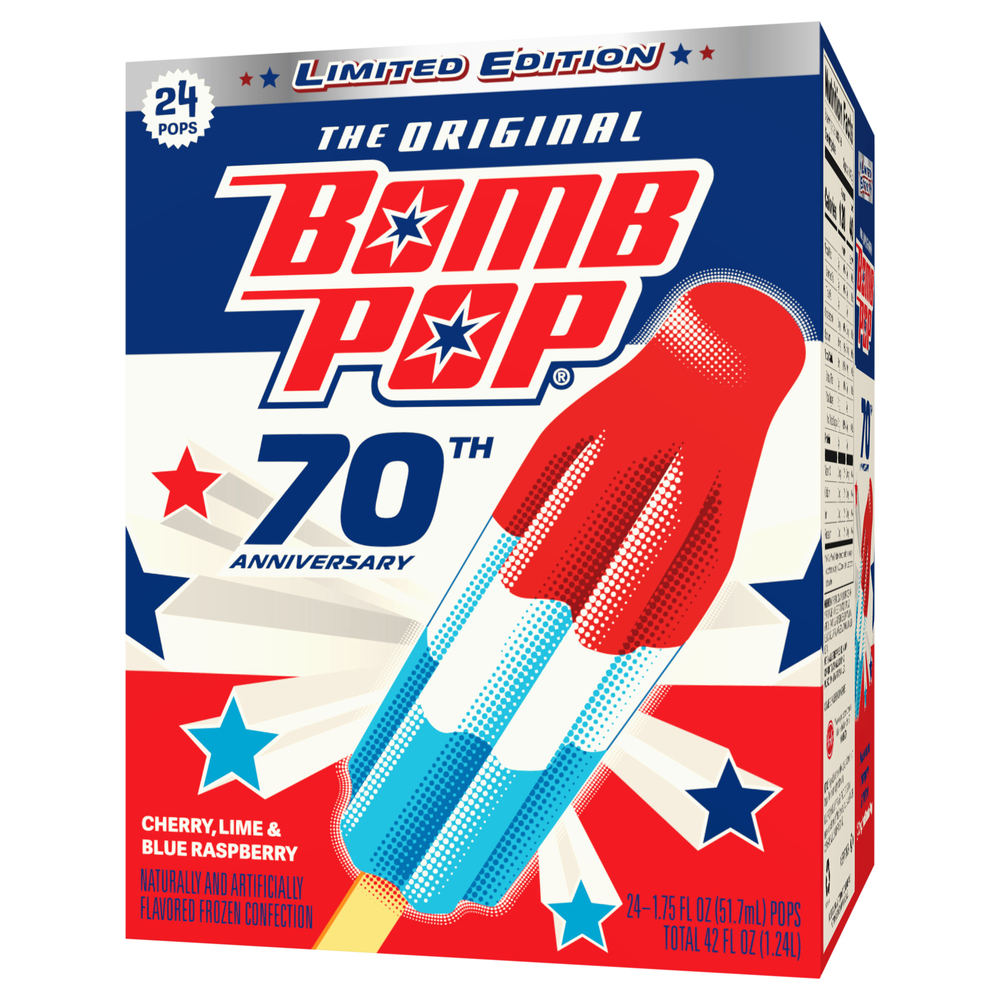 Bomb Pop The Original Cherry, Lime & Blue Raspberry Pops