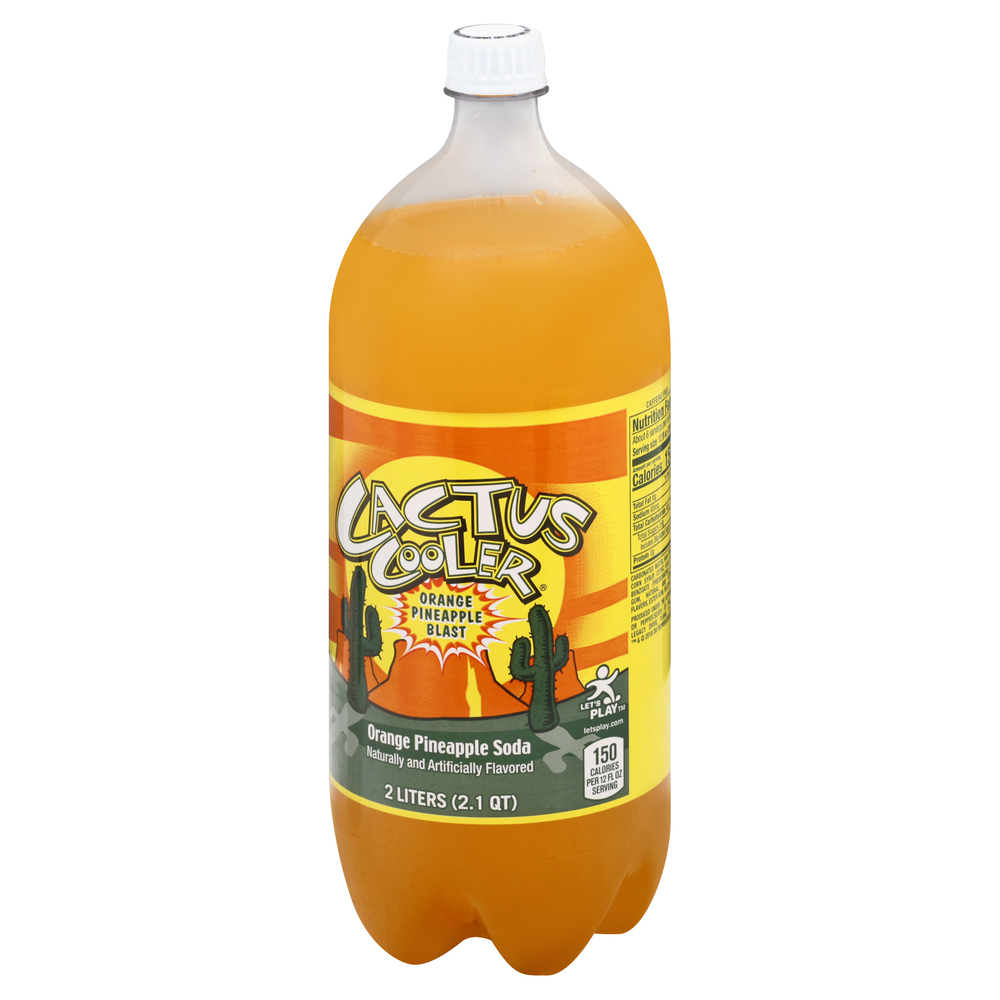 Cactus Cooler Soda, Orange Pineapple Blast