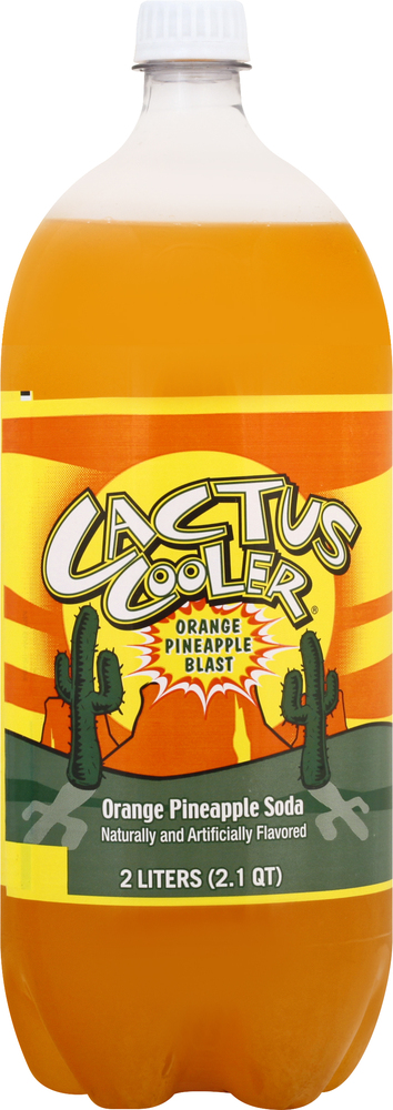 Cactus Cooler Soda, Orange Pineapple Blast