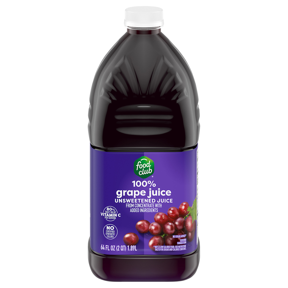 Food Club Unsweetened Grape Juice