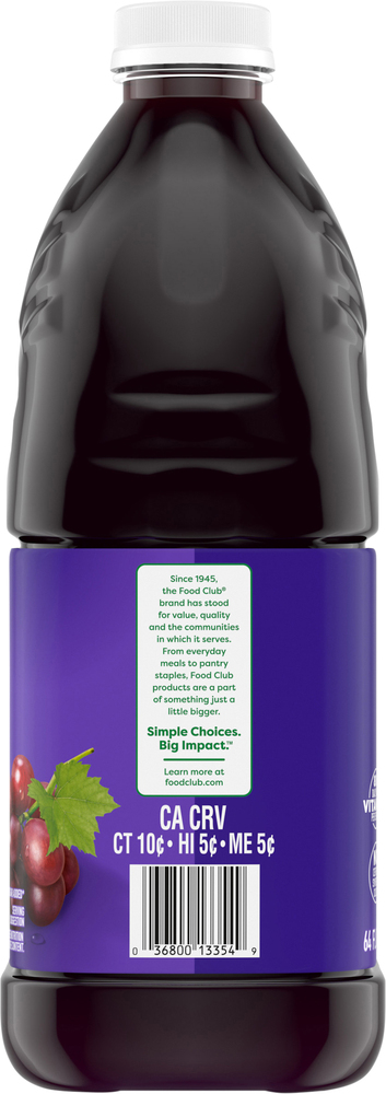 Food Club Unsweetened Grape Juice