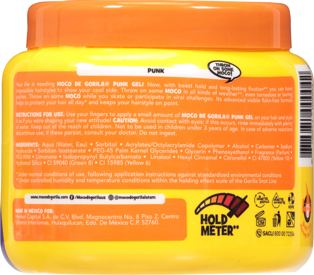 Moco De Gorila Punk Beast Hold Hair Gel