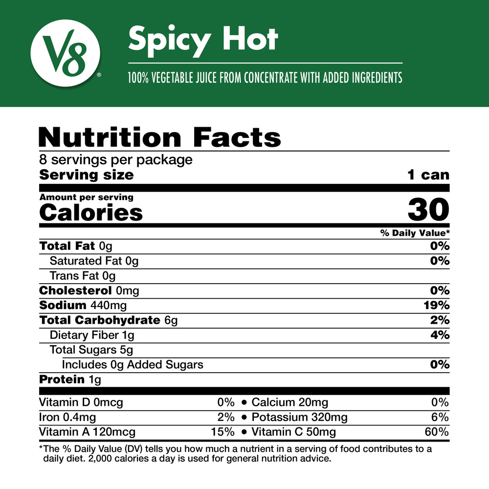 V8® Spicy Hot 100% Vegetable Juice