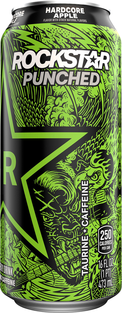Rockstar Punched Hardcore Apple Energy Drink