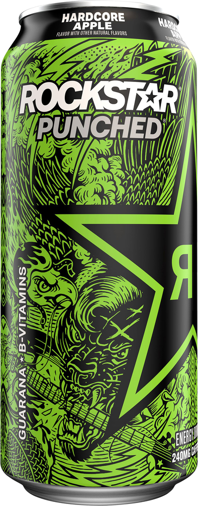 Rockstar Punched Hardcore Apple Energy Drink