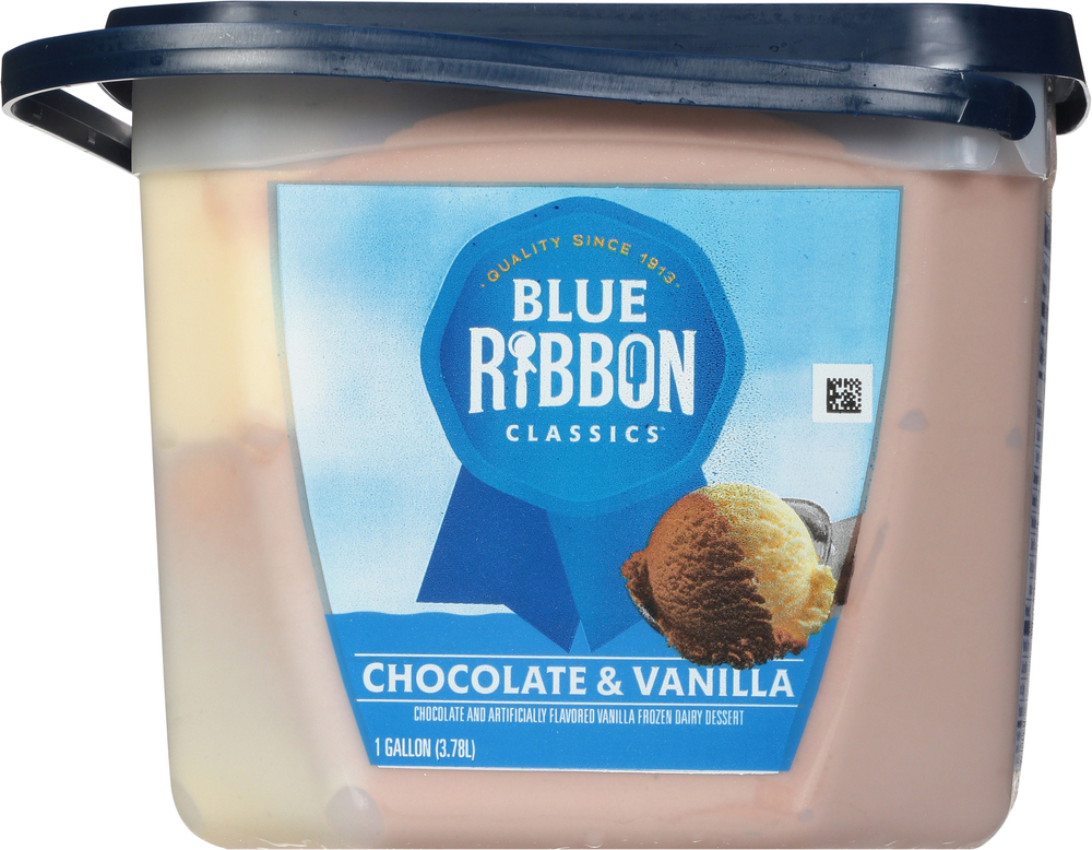 Blue Ribbon Classics Frozen Dairy Dessert, Chocolate & Vanilla