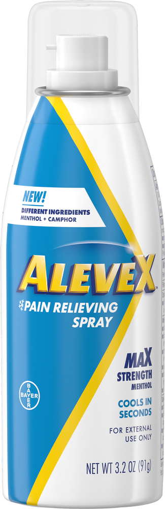 AleveX Pain Relieving Spray, Max Strength, Menthol