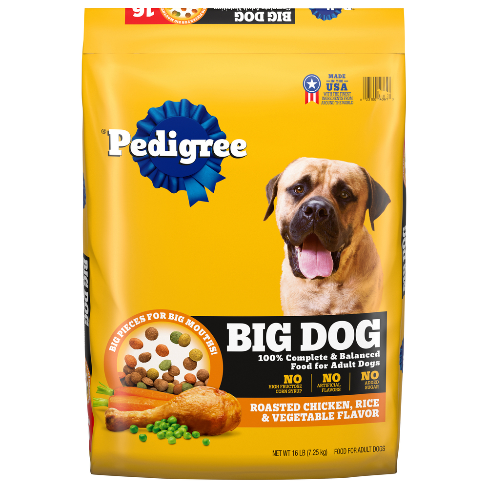 Pedigree Dog Food, Adult, Roasted Chicken, Rice & Vegetable Flavor