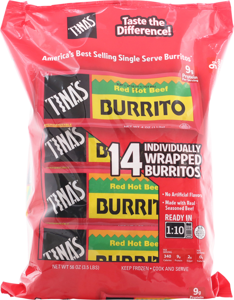 Tina's Burritos, Red Hot Beef