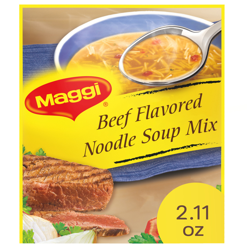 Maggi Noodle Soup Mix, Beef Flavored