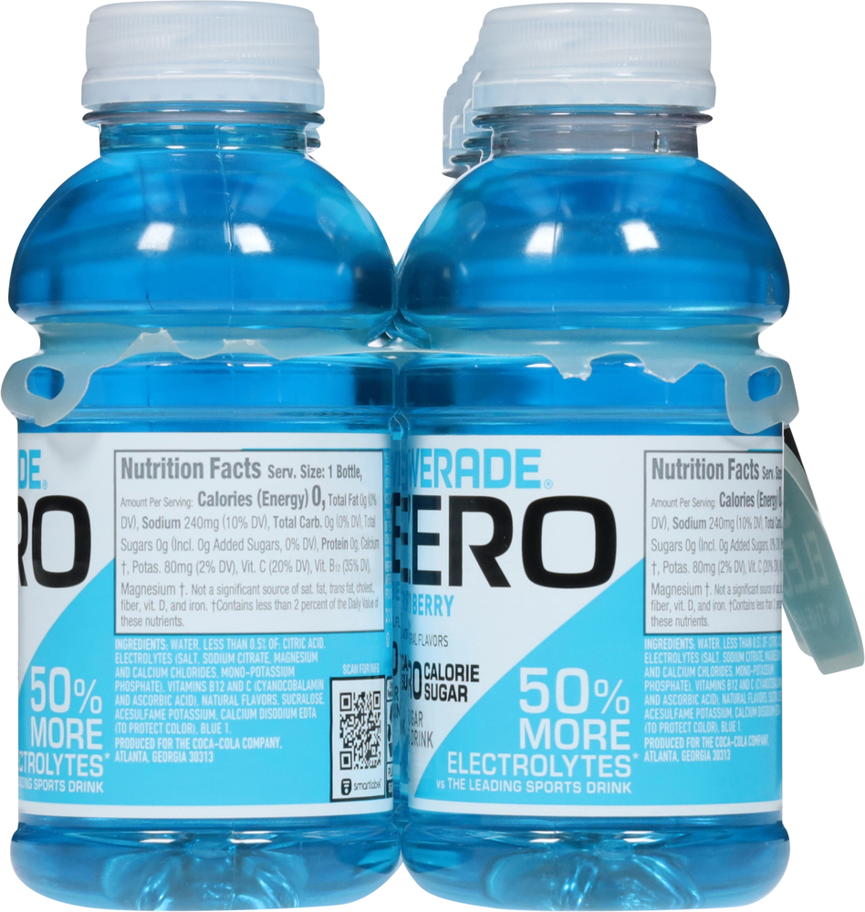 Powerade Zero Sports Drink, Mixed Berry