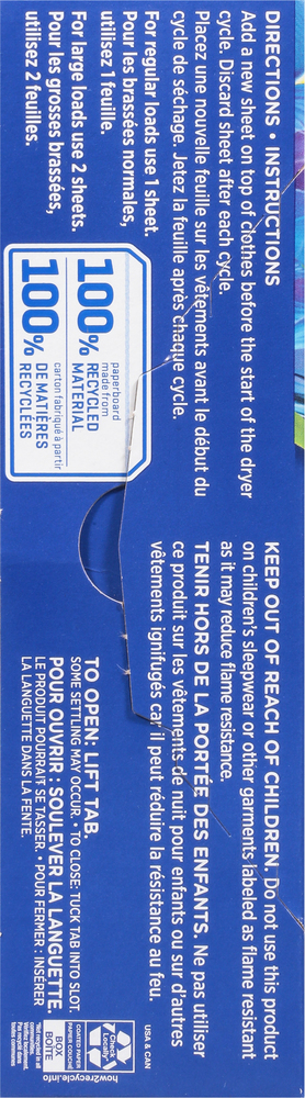 Snuggle Exhilarations Dryer Sheets, Blue Iris & Ocean Breeze