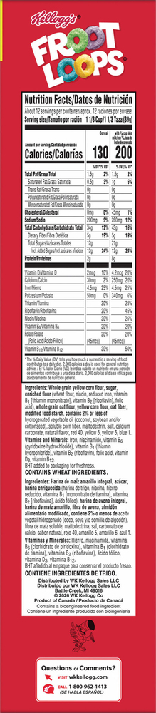 Fruit Loops Ingredients Us