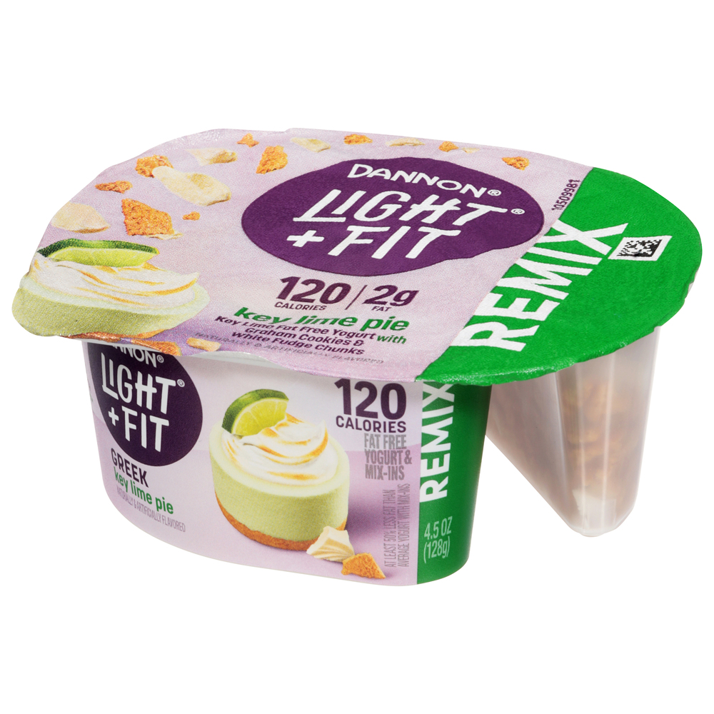 Dannon Light + Fit Fat Free Greek Key Lime Pie Yogurt & Mix-Ins