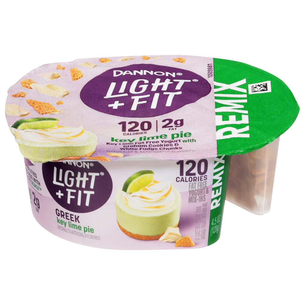 Dannon Light + Fit Fat Free Greek Key Lime Pie Yogurt & Mix-Ins