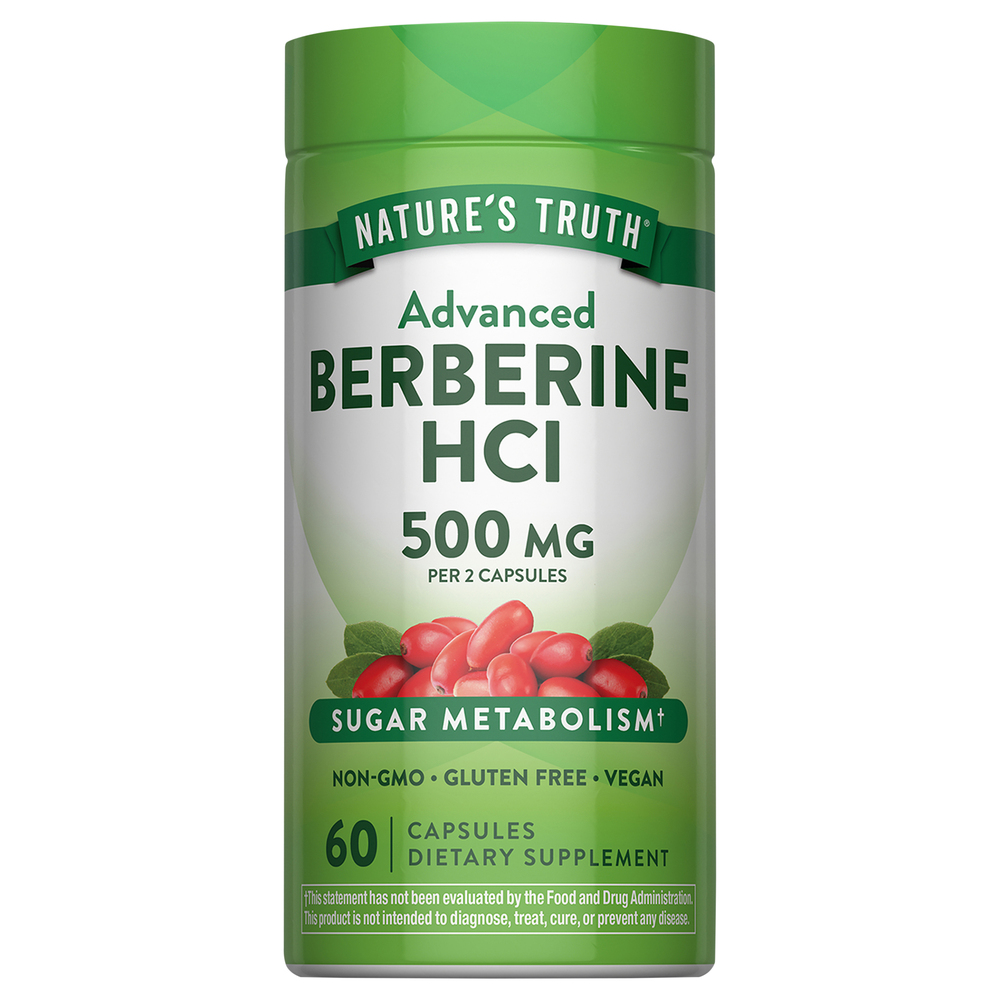 Nature's Truth Capsules Advanced 500 mg Berberine HCl