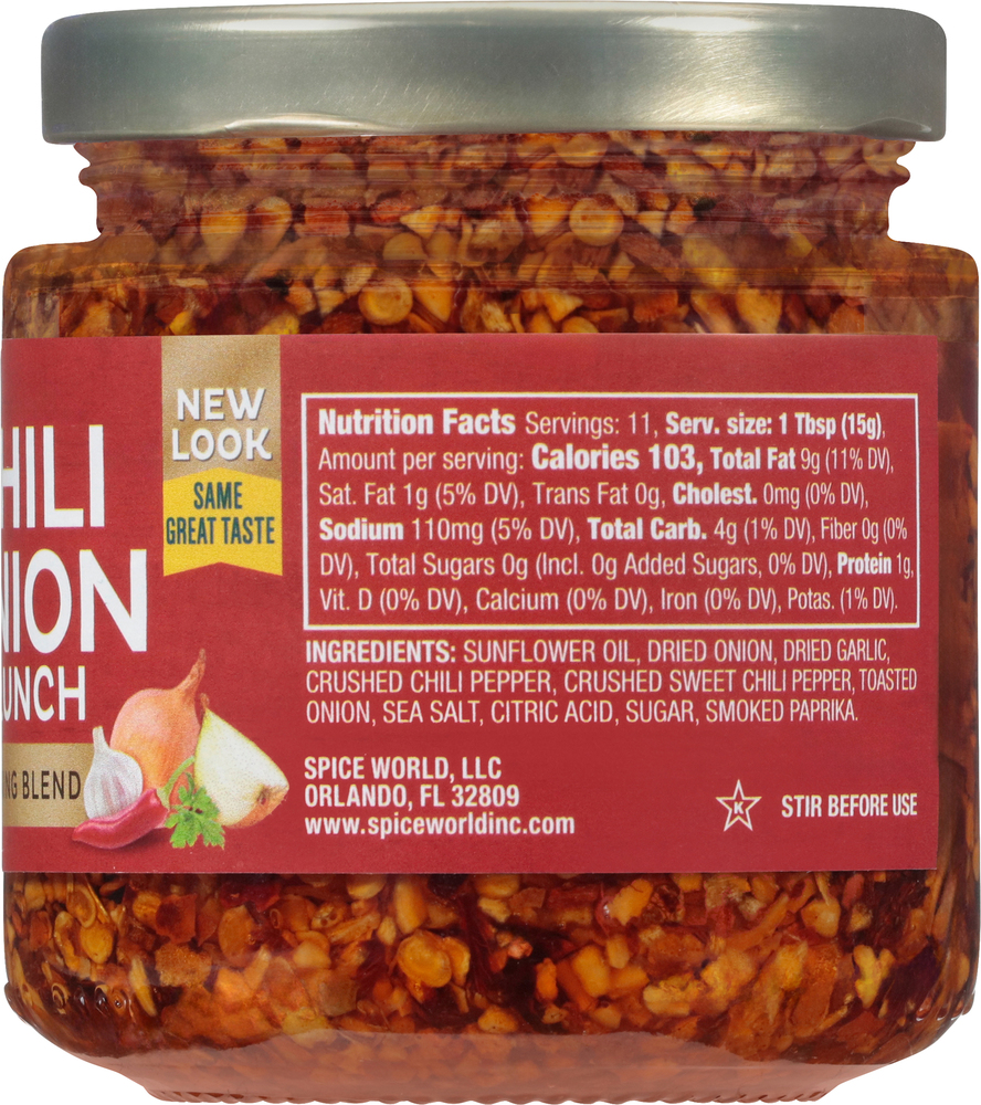 Spice World Cooking & Seasoning Blend, Kickin' Chili Onion Crunch