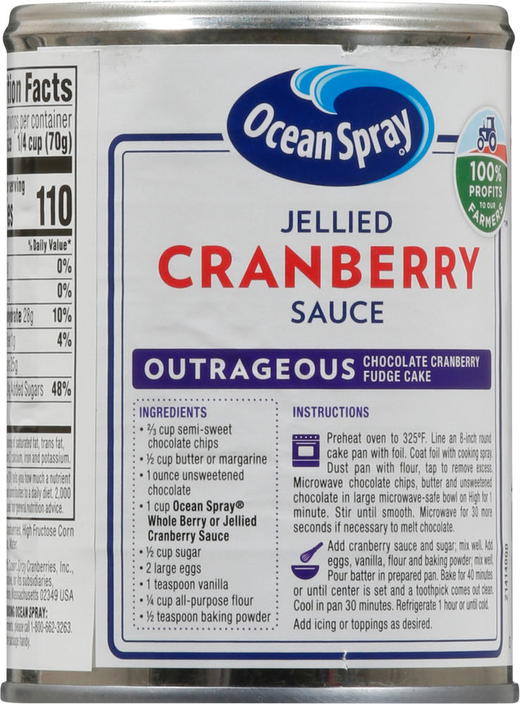 cranberry　確認ページ Ocean Spray Sauce, Cranberry, Jellied