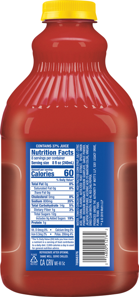 Clamato Tomato Cocktail, Picante