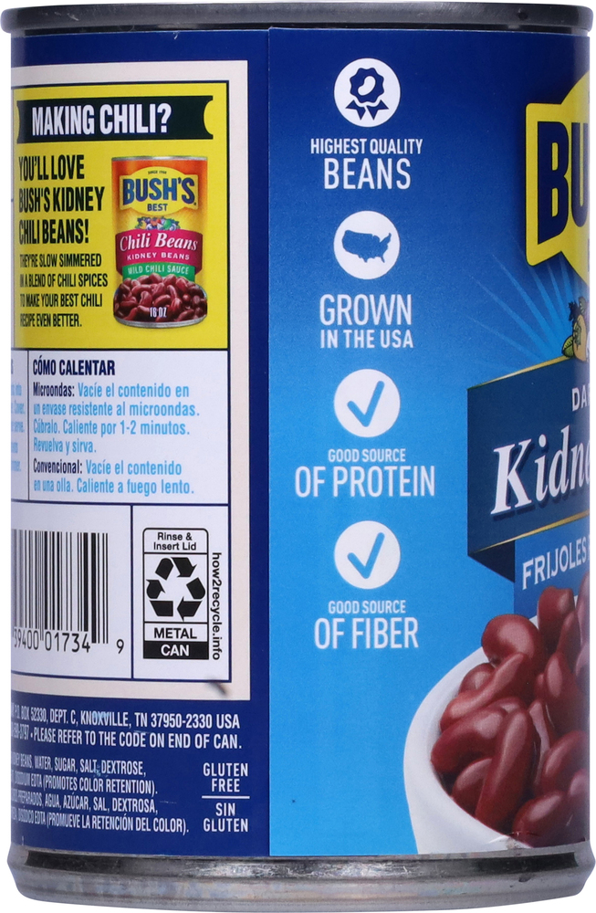 Bush's Best Kidney Beans, Dark Red