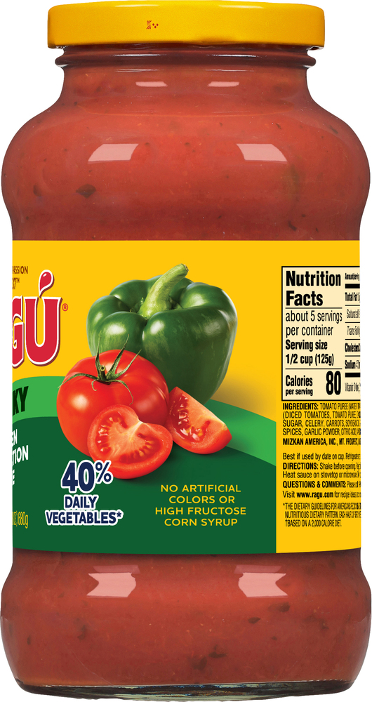 ragupi  Ragu Sauce, Garden Combination, Chunky