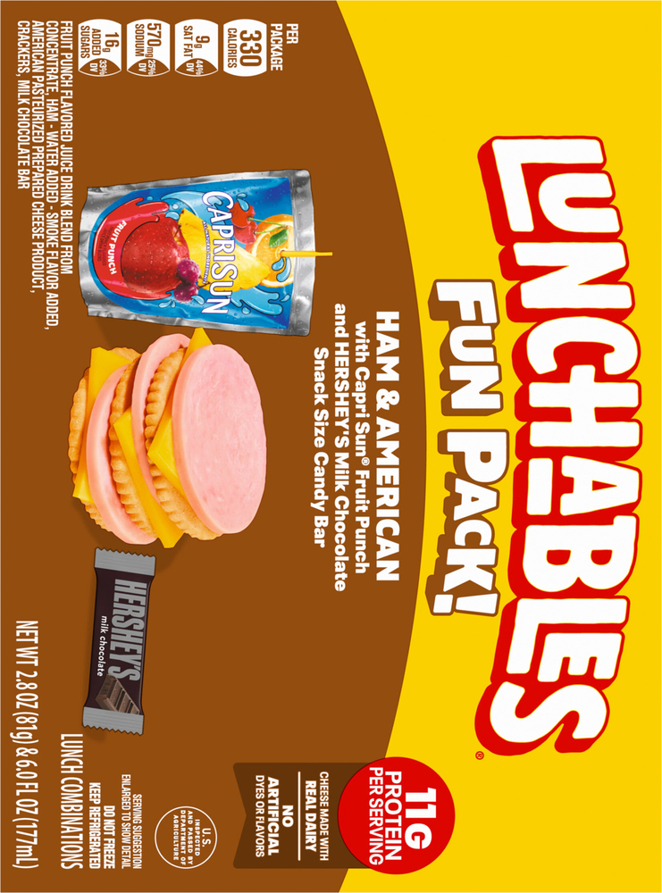 Lunchables Ham & American Lunch Combinations Fun Pack!